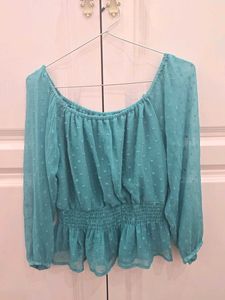 Seagreen Cute Top