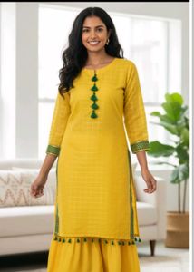 Yellow Gharara Suit
