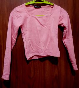 Pink Long Sleeve Top