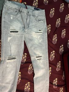Distressed Light Wash Jeans Only One Use