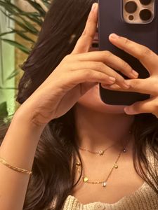 Dainty Pink Charms Necklace