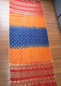 38) Ombre Gold Print Long Dupatta