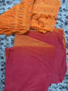 Orange🧡 Duppata