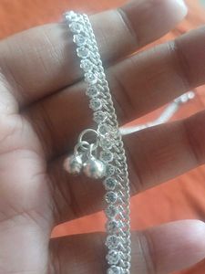 Silver Anklets with Bells