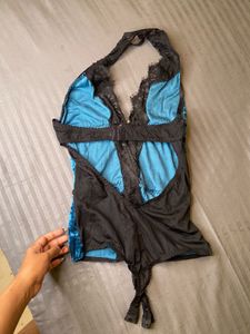 sexy Velvet Lace Bodysuit