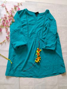 Plus Size Blue Top