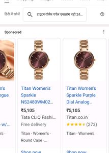 Titan New Women Purple Analogue Watch 2480WM02