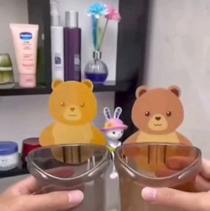 Cute Bear Wall Mounted Kitchen/Bathroom Drain Bask