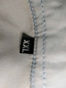 Frayed Hem Denim Button-Up Shirt