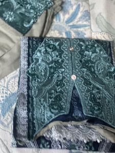 Pure Cotton Kurta Set With Dupatta  S