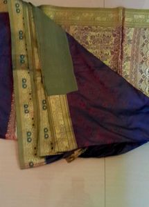 Blue Bangalore Silk Saree