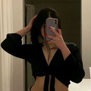 Asymmetrical Flounce Sleeve &amp; Wrap Top