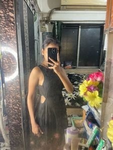 Back Less Black One Piece