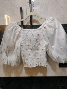 White Crop Top