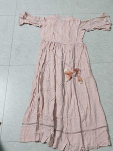 Vintage Inspired Peach  Dress