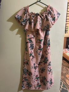 Summer Floral Dress With Lining