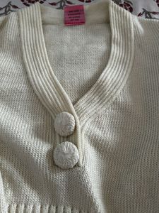 Vintage Cream Knit Sweater Dress