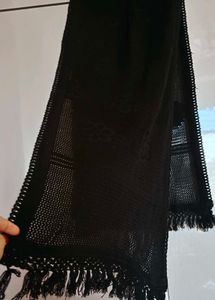 Black Woolen Stole (Unused)