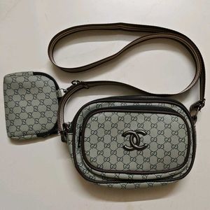 Stylish Crossbody Bag GUCCI style with Pouch