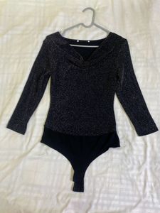 Sparkly Black Bodysuit Bust 36