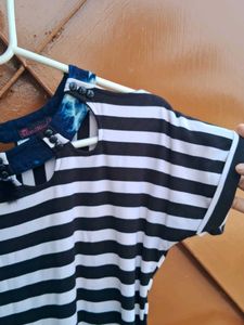 Striped Short Sleeve Top