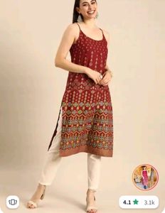 Red Kurti By Anouk