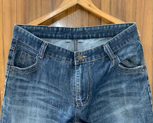 Mens Straight Fit Denim Jeans