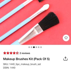 Makeup Brush Set - 5 Piece Kit