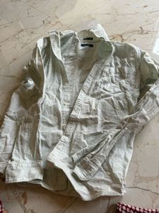 Highlander Cotton Linen Shirt Size S