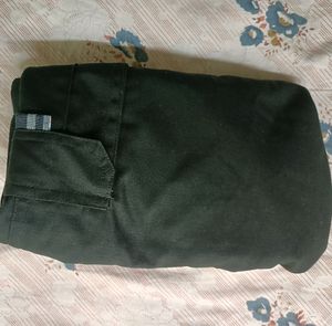 Black trousers, stretchable waist