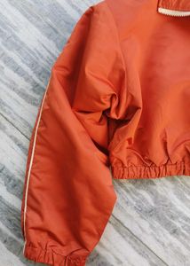 Orange Rust Cropped Jacket