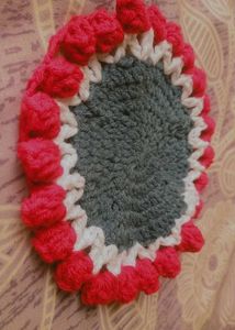 🌷 Handmade Crochet Tulip Coaster 🌷