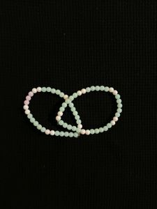 Sleek Mint Green & White Bracelet