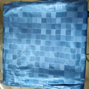 Blue Check Shower Curtain