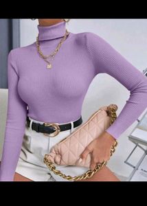 High Neck Slim Fit Top