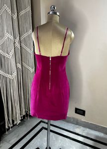 Hot Pink Short Dress (Bust Upto 36)