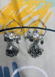 Sparkling Silver Earrings