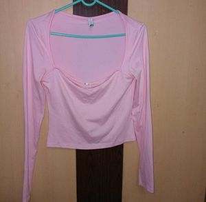 Pink Square Top