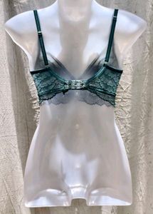 Teal Lace Unlined Bra