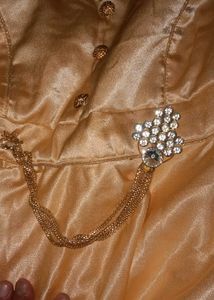 Elegant Gold Evening Dress