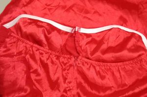Red Strapless Dress