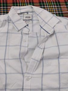 Limited White Plaid Shirt
