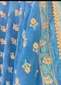 Gown Set With Heavy Dupatta And Legging