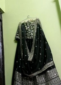 New/Unused Embroiderd Semi Stitched Lehnga Set