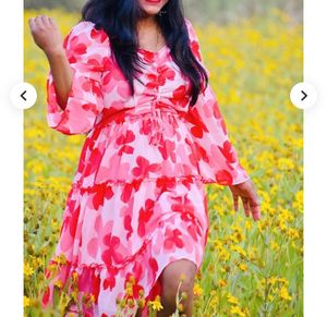 Floral Print Mini Dress