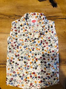 3-6 Month Baby Girl Dress.cream Shirt Denim Shorts