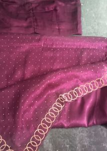 Elegant purple Saree
