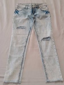 Ripped Light Wash Jeans