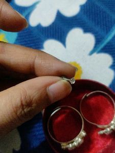 Silver Toe Rings And Nose Pin