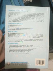 R D Sharma Mathematics Volume 2